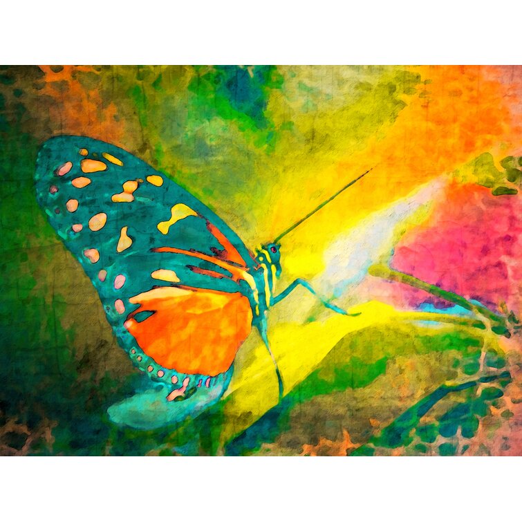 August Grove Butterfly Spring Awakening Framed On Canvas by